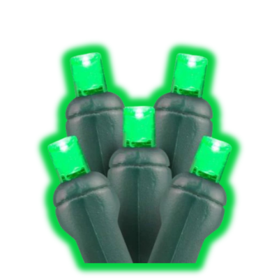 Green mini Christmas lights
