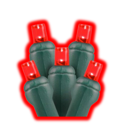 Red mini Christmas lights