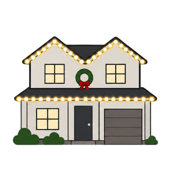Medium Christmas light installation example