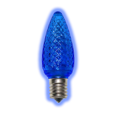 Blue C9 LED Christmas bulb