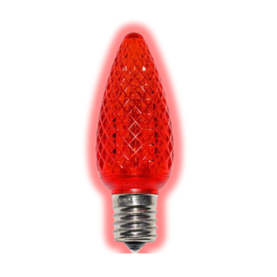 Red C9 LED Christmas bulb